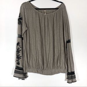 Free people bell sleeve top small Boho Festival